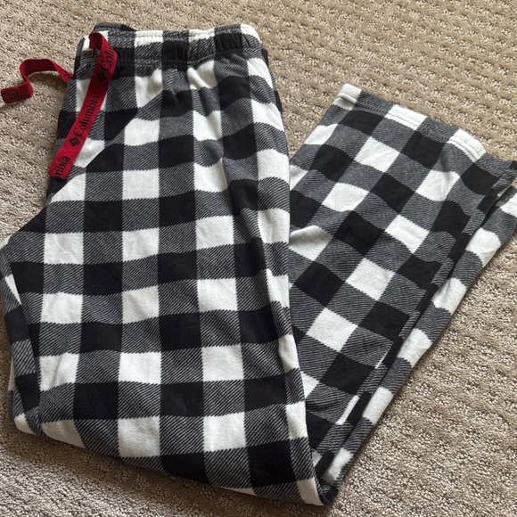 Columbia' Black and White Plaid Pajama Bottoms - Picture 1 of 6